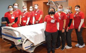 Students from Florida Southern College learn about nursing and patient care twice a week at Bartow Regional Medical Center, where they shadow hospital staff and assist patients under the guidance of program instructors.